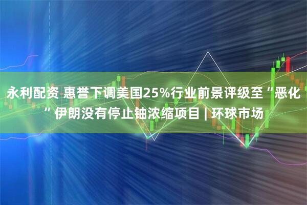 永利配资 惠誉下调美国25%行业前景评级至“恶化”伊朗没有停止铀浓缩项目 | 环球市场